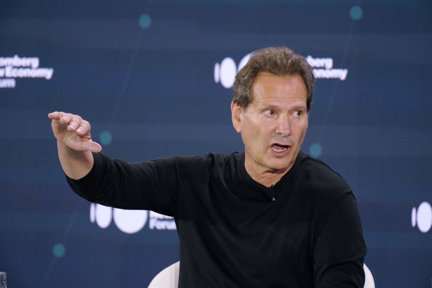 Dan Schulman, CEO of PayPal, speaks at a conference
