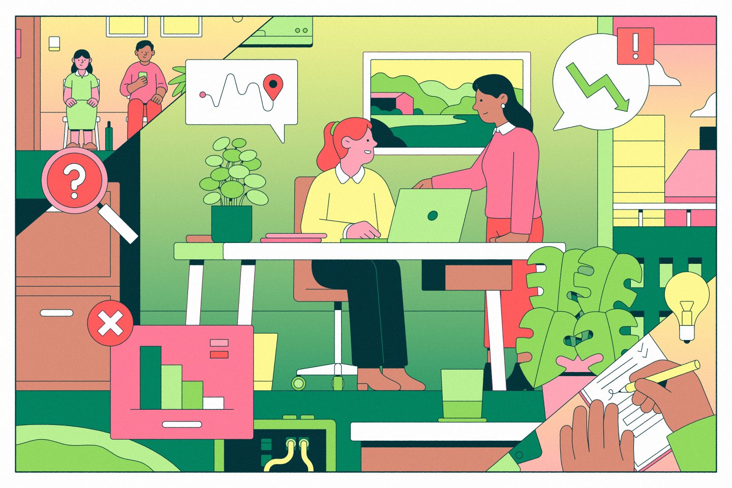 Workplace illustration