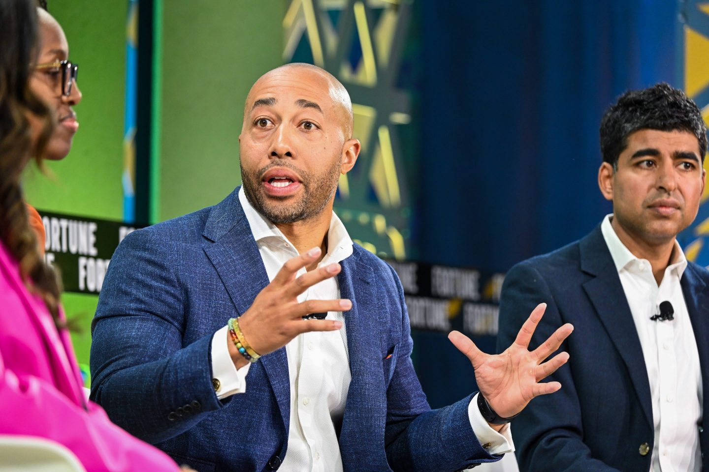 Charles Johnson, founder of 4Kira4Moms, speaking at Fortune's Brainstorm Health conference in Marina del Rey, Calif.