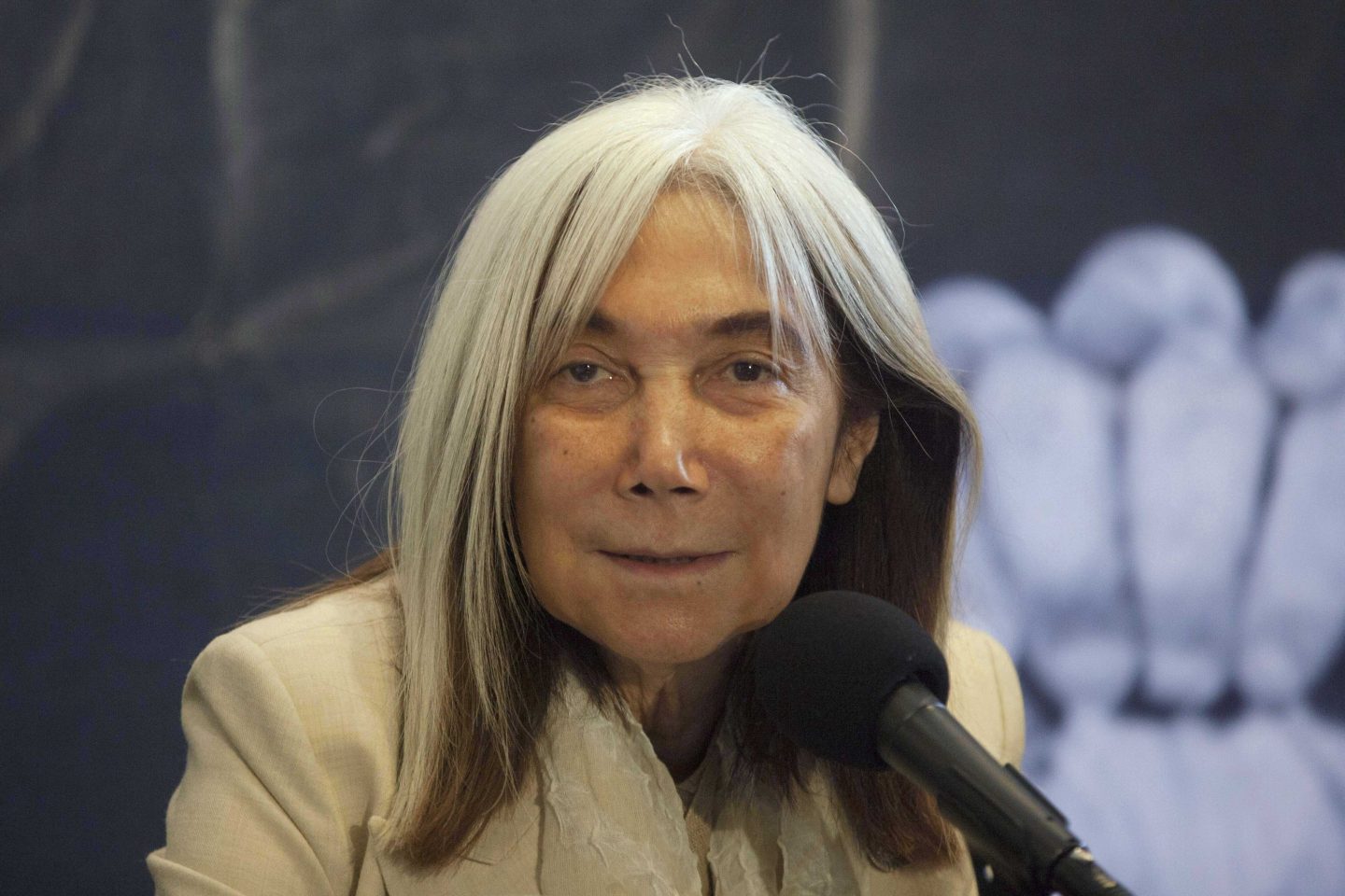 Maria Kodama, widow of Argentine author Jorge Luis Borges, in Mexico City, July 30, 2012.