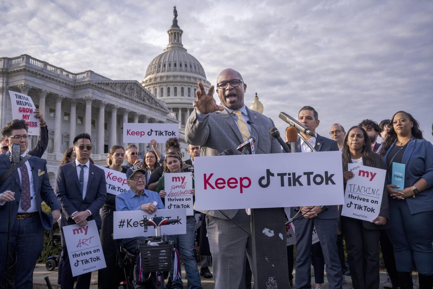 Congress is talking about banning TikTok but some politicians are defending it as the best way to reach 150 million Americans