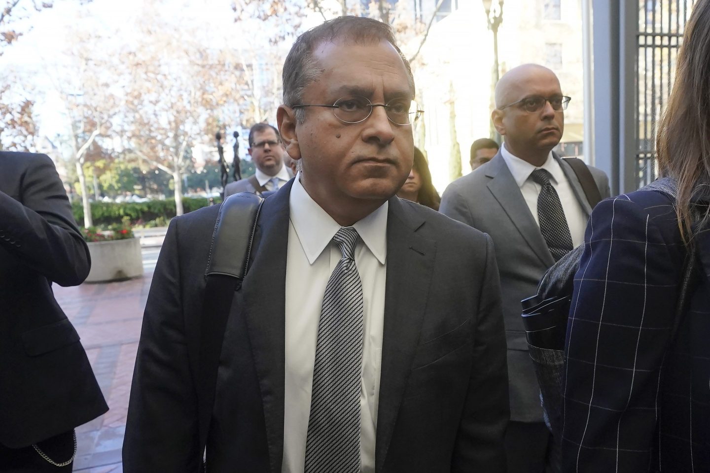 Ramesh "Sunny" Balwani, the former lover and business partner of Theranos CEO Elizabeth Holmes, arrives at federal court in San Jose, Calif., on Dec. 7, 2022.