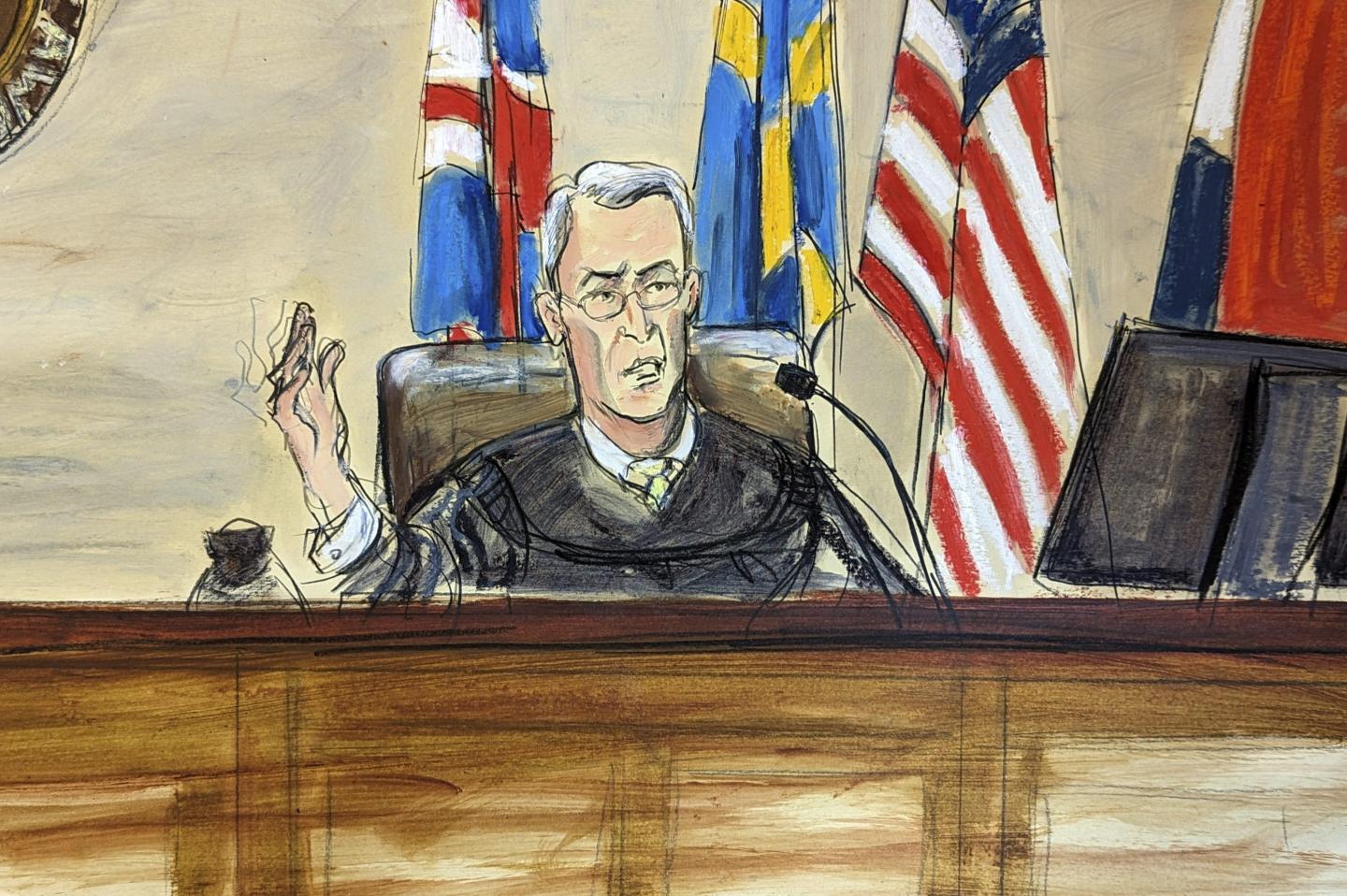 Sketch of Judge Eric Davis