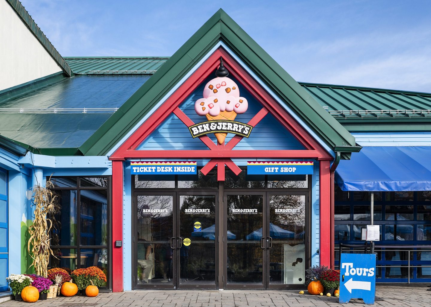 Ben and Jerry's Ice Cream factory and corporate headquarters.
