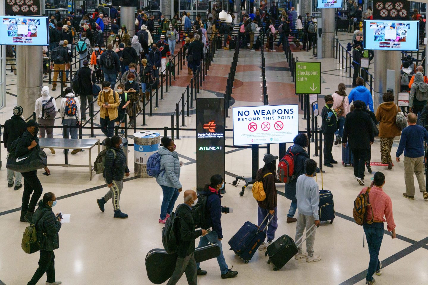 Hartsfield-Jackson Atlanta Airport's passenger count was up 24% in 2022 from the prior year.