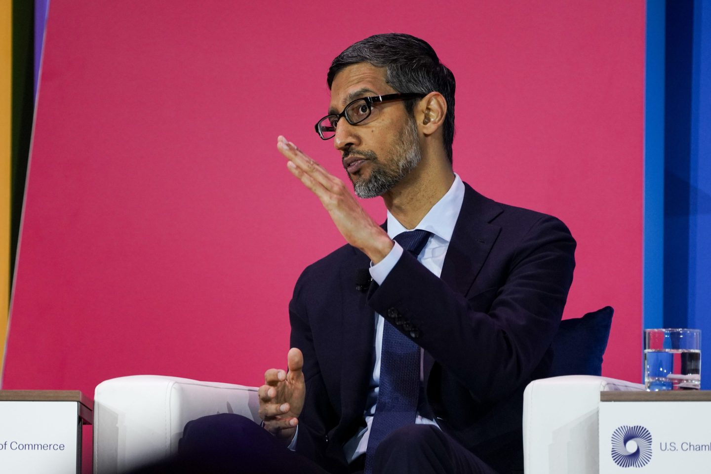 Picture of Sundar Pichai talking