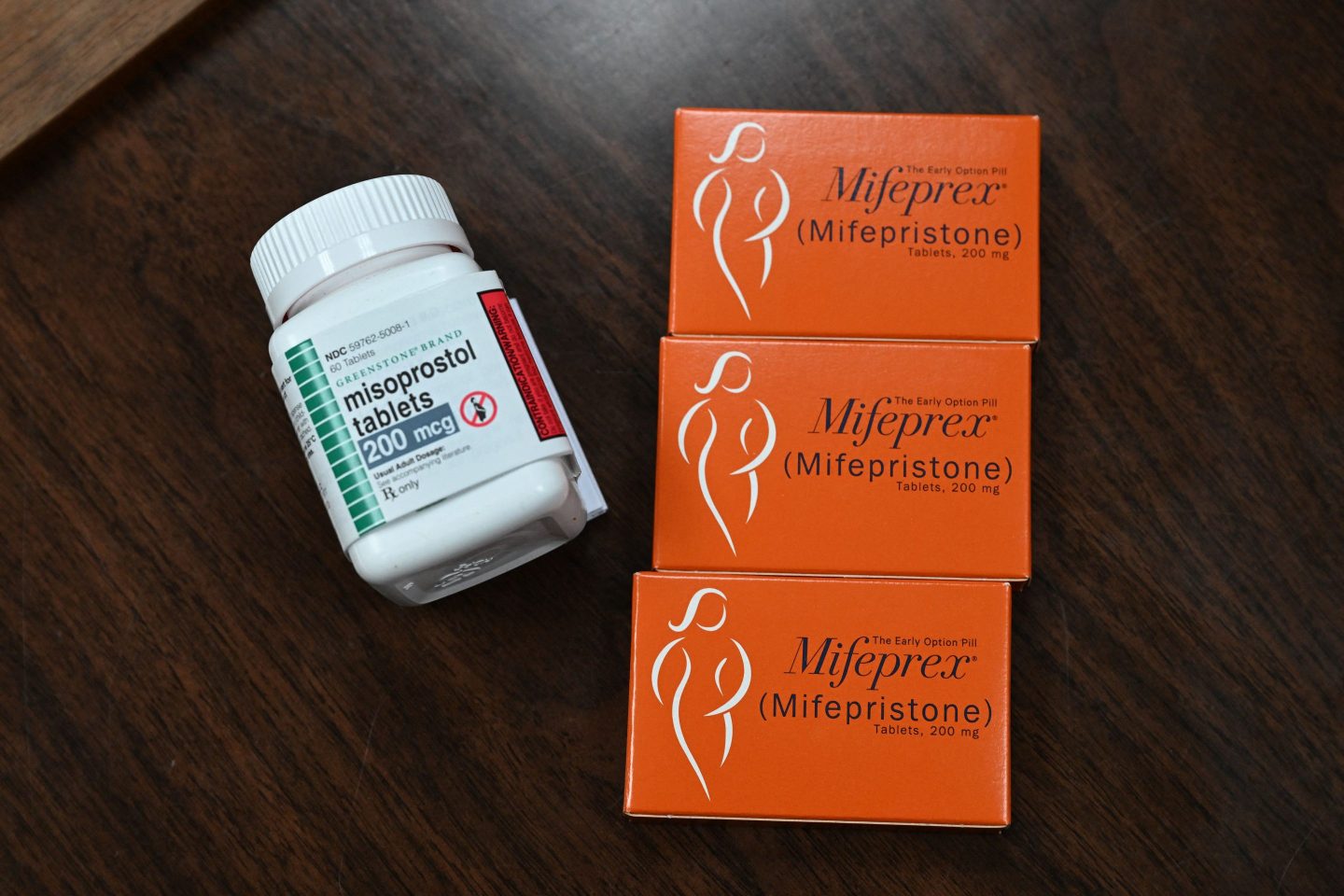 Mifepristone (Mifeprex) and Misoprostol, the two drugs used in a medication abortion.
