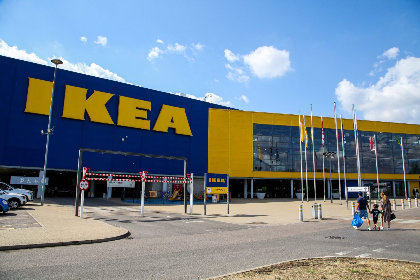 The exterior of an Ikea store