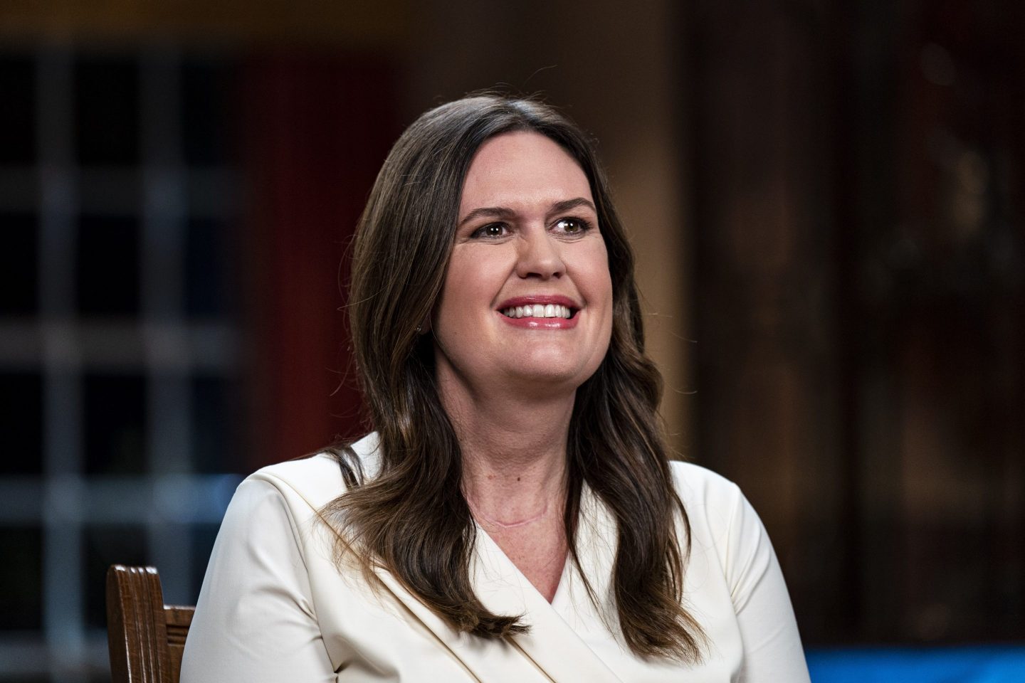 Arkansas governor Sarah Huckabee Sanders during her State of the Union response
