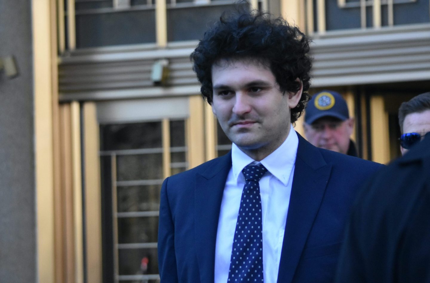FTX founder Sam Bankman-Fried leaves U.S. Federal Court in New York City on March 30, 2023.