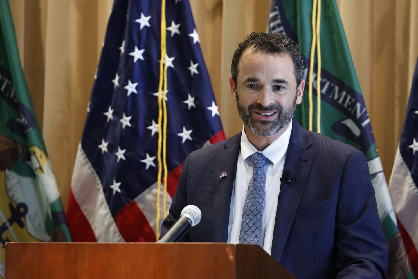 Danny Werfel, commissioner of the Internal Revenue Service (IRS), speaks after being ceremonially sworn in at the IRS headquarters in Washington, DC, US, on Tuesday, April 4, 2023.