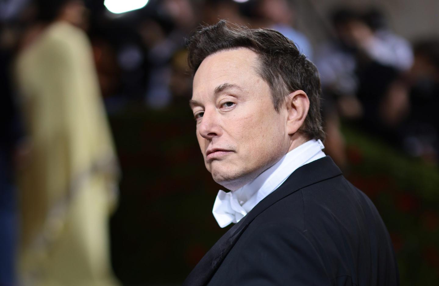 Elon Musk at the 2022 Met Gala.