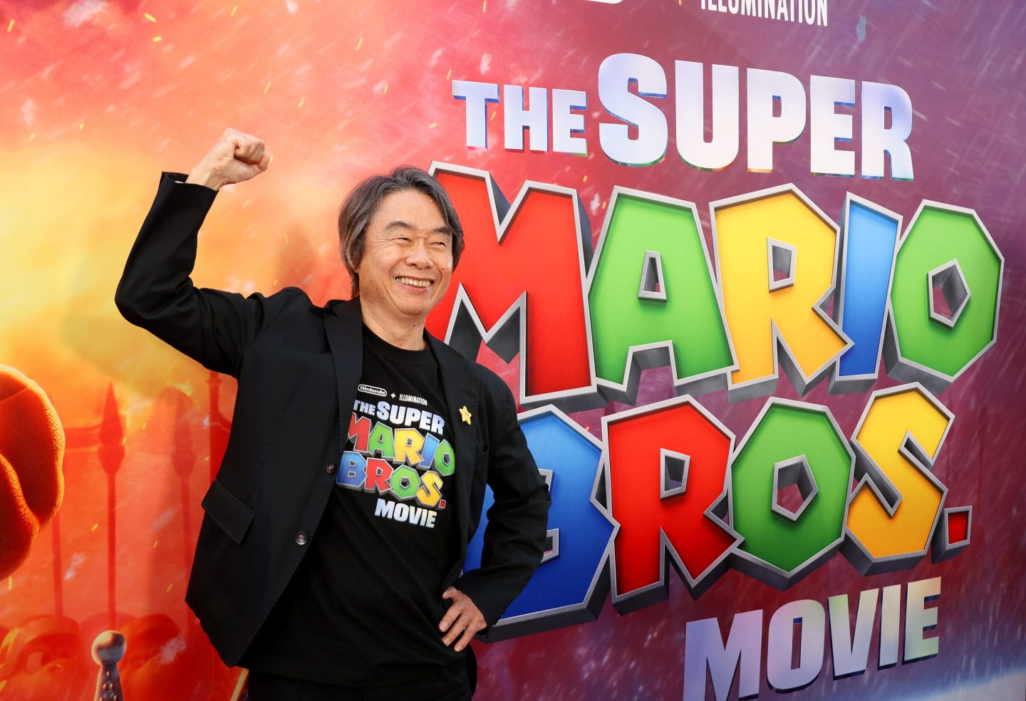 Mario creator Shigeru Miyamoto at a special screening of "The Super Mario Bros. Movie"