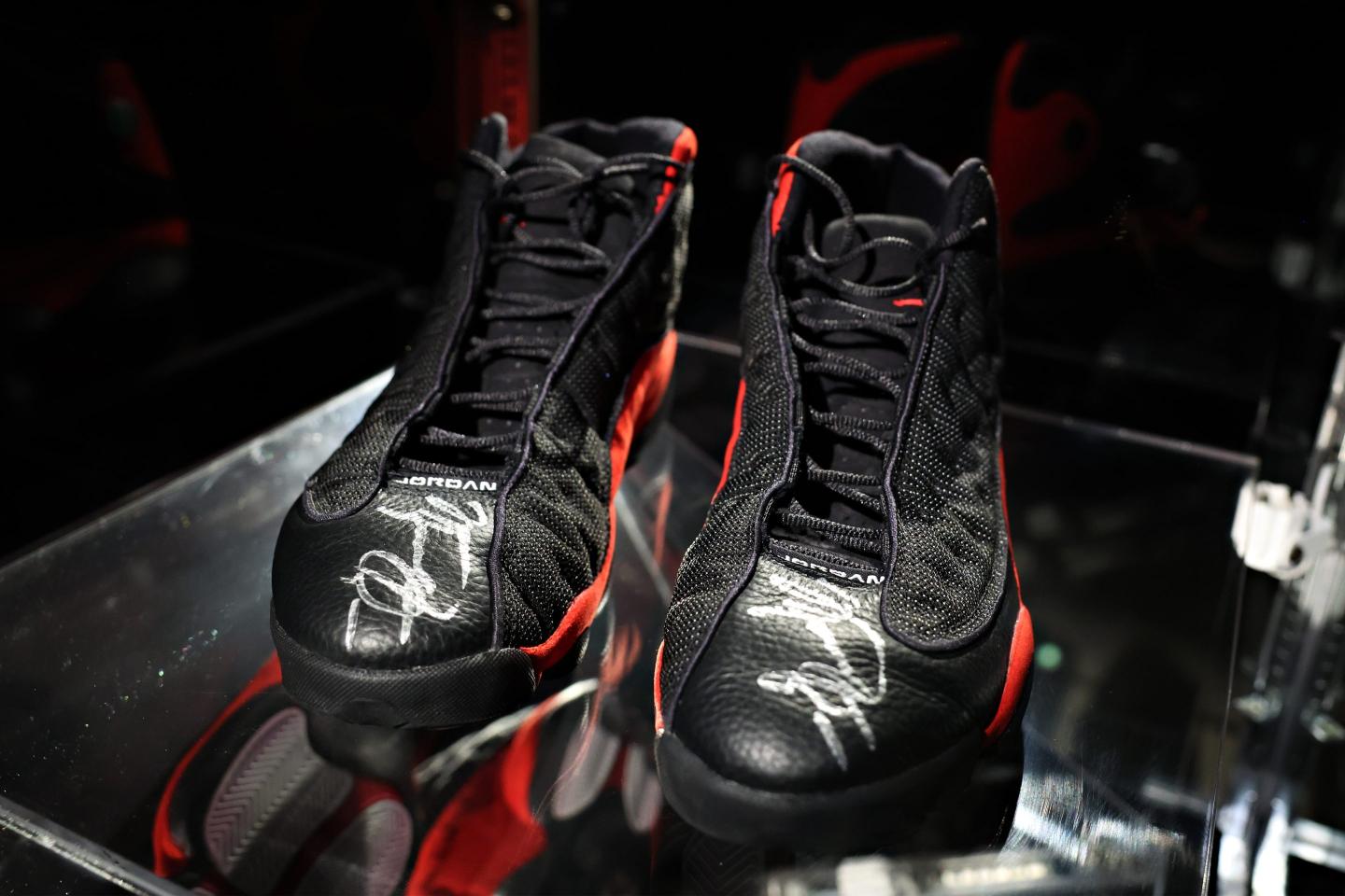 Michael Jordan’s game-worn 1998 Air Jordans sell for a record $2.24 million