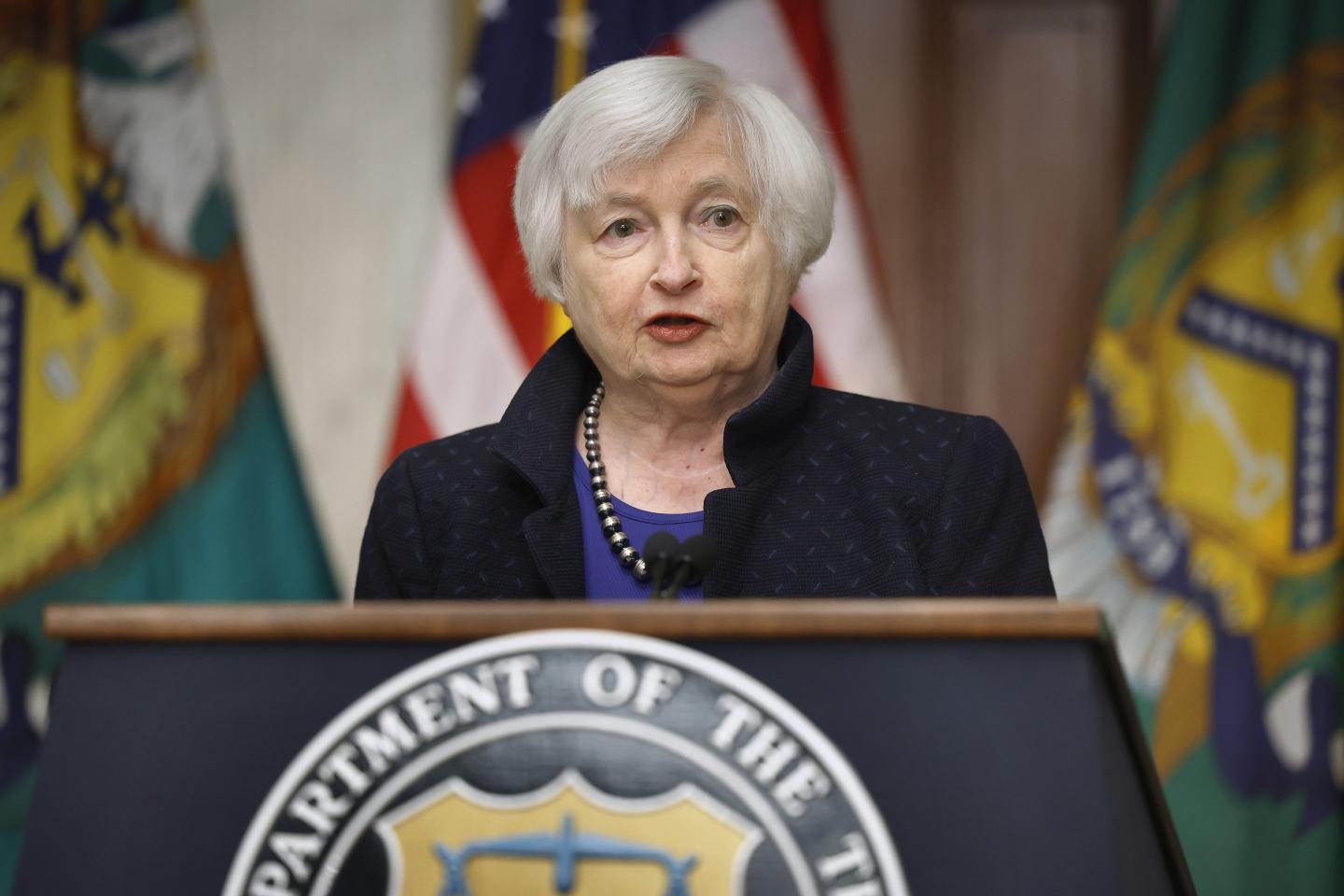 Treasury Secretary Janet Yellen says the economy could still be on track for a soft landing. 