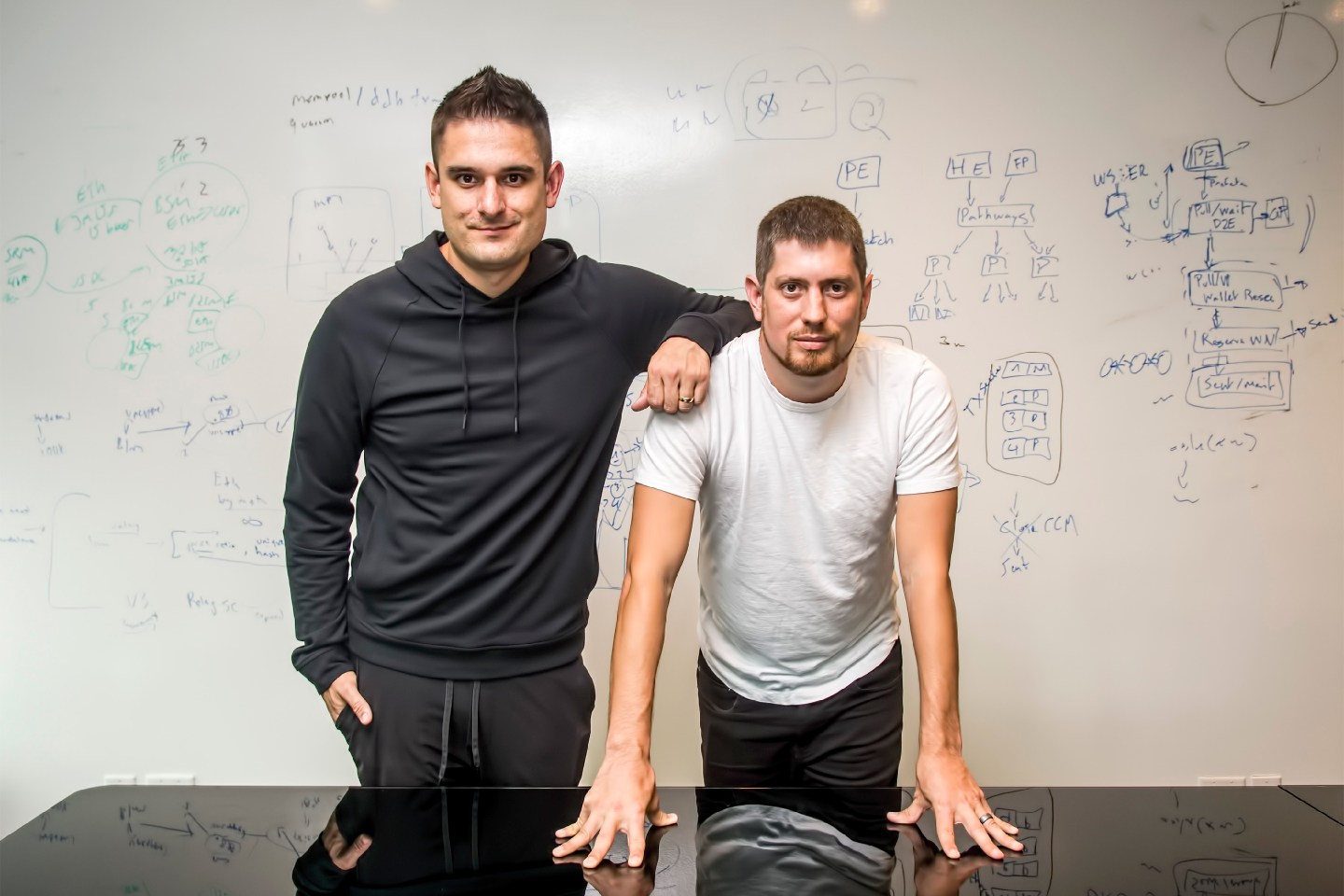LayerZero cofounders Ryan Zarick, left, and Bryan Pellegrino, right.