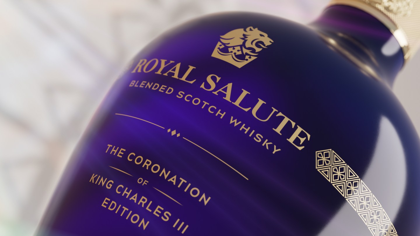 The new Royal Salute blend is a beautifully rich and complex expression in tribute to the coronation.
