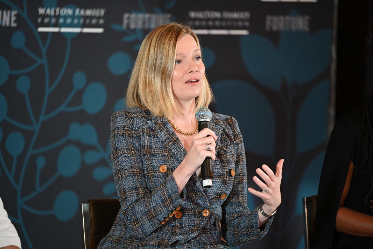 Kristen Soltis Anderson speaks at Fortune's MPW Next Gen conference on Tuesday in San Diego.