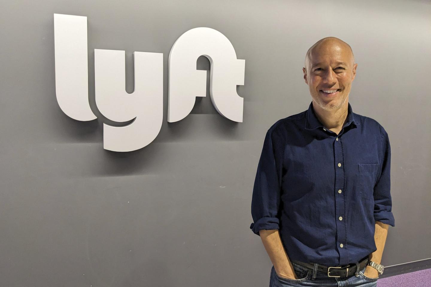 Lyft CEO David Risher poses for a photo at the company's headquarters on Wednesday, March 29, 2023, in San Francisco.