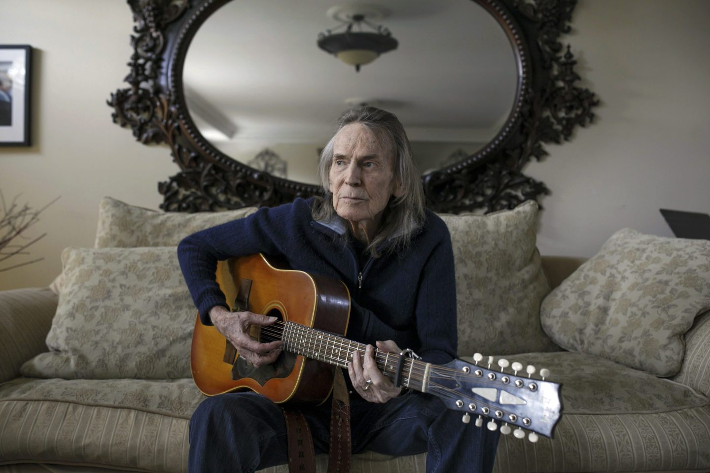 Canadian musician Gordon Lightfoot poses for a photo in his Toronto home on April 25, 2019.