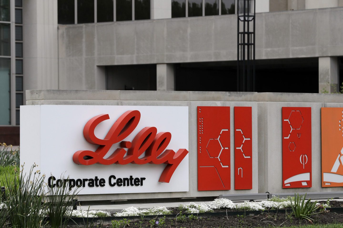 Eli Lilly's corporate headquarters.