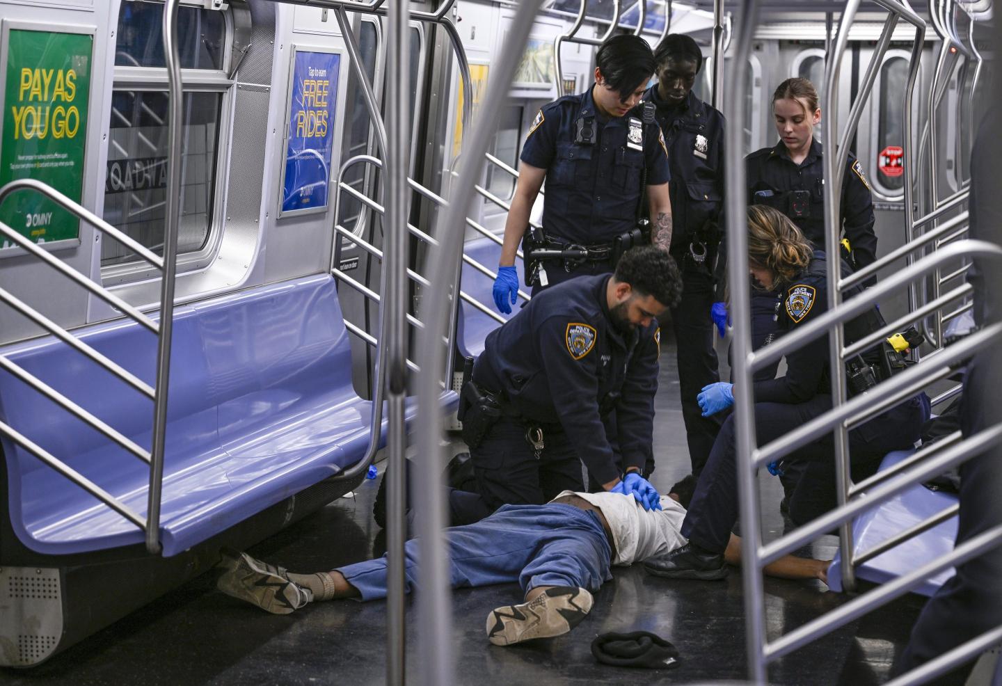 Subway restraint death