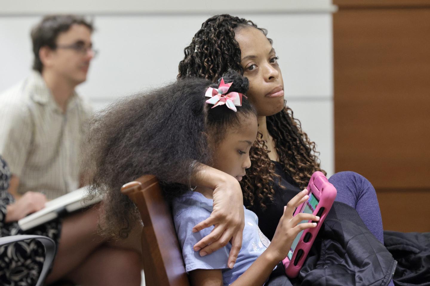 Philana Holmes and her daughter Olivia Caraballo