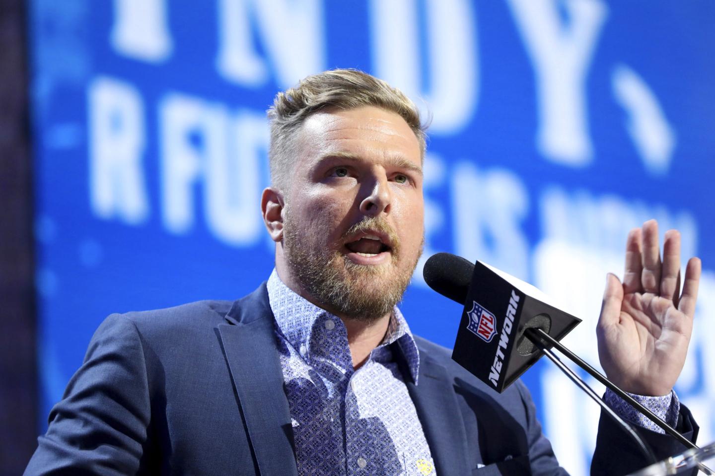 Sports analyst Pat McAfee is moving his show to ESPN and promises the substance and style will stay the same but he won’t swear ‘nearly as much’