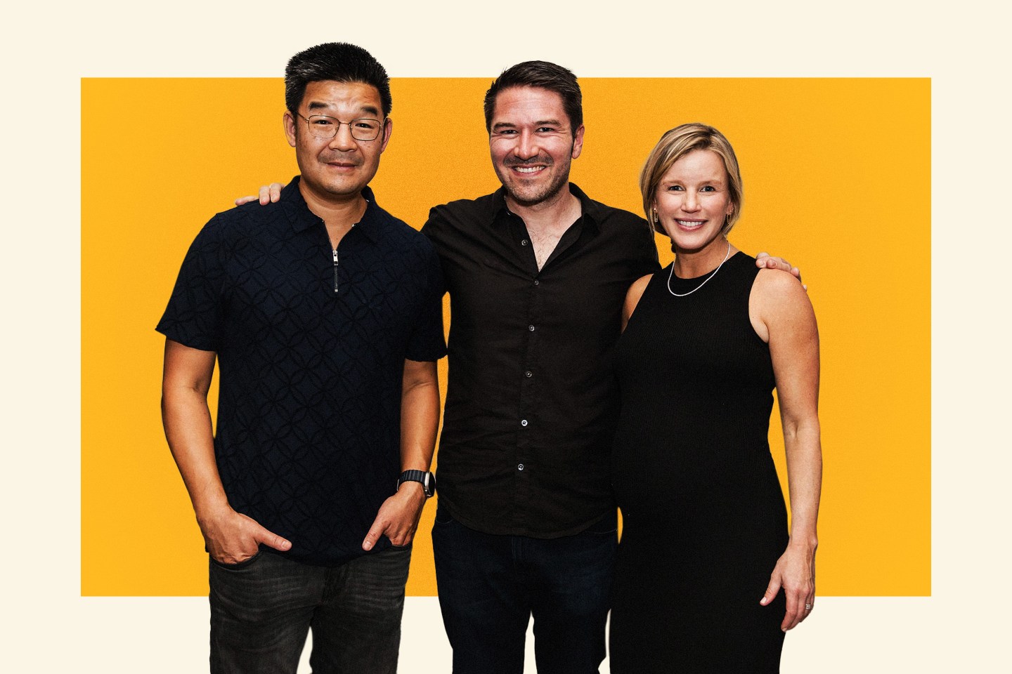 Atomic General Partners Chester Ng, Jack Abraham and Kristin Schaefer.