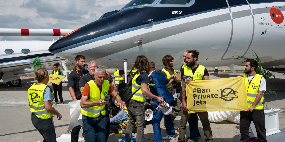 Climate activists demand private jet ban after storming major