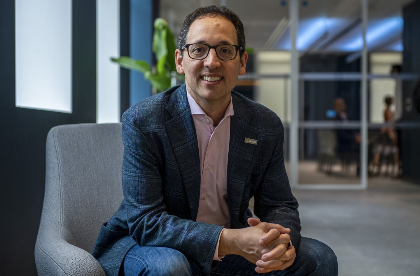 Chris Capossela, chief marketing officer for Microsoft Corp., poses for a photograph