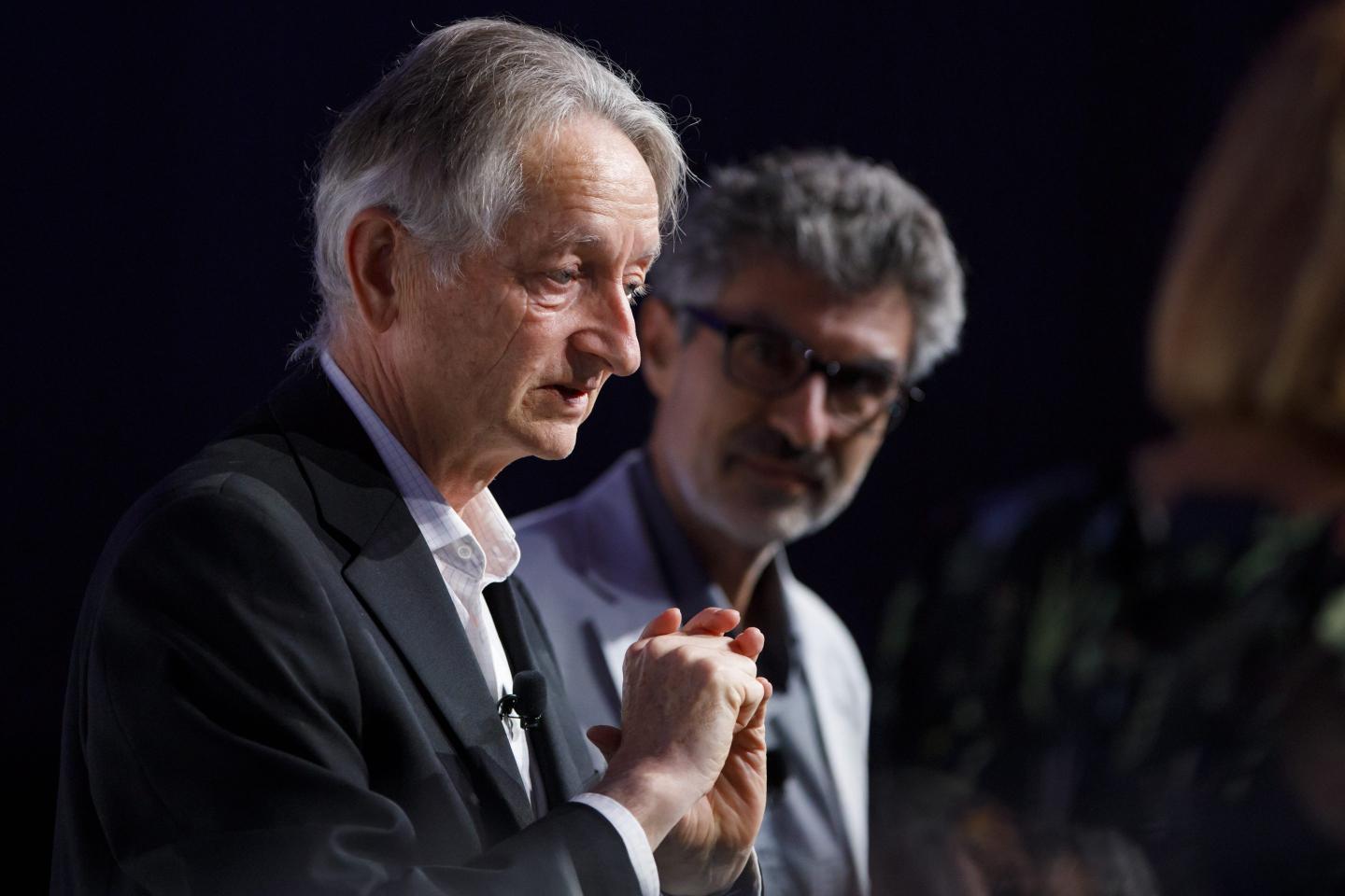 Geoffrey Hinton, chief scientific adviser at the Vector Institute, speaks during The International Economic Forum of the Americas (IEFA) Toronto Global Forum in Toronto, Ontario, Canada, on Thursday, Sept. 5, 2019.