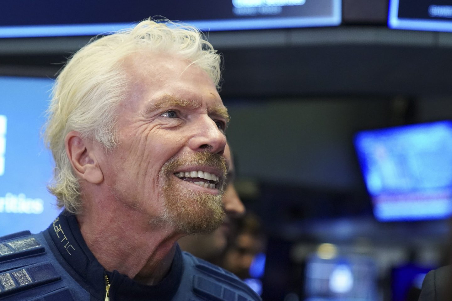 Sir Richard Branson at the New York Stock Exchange