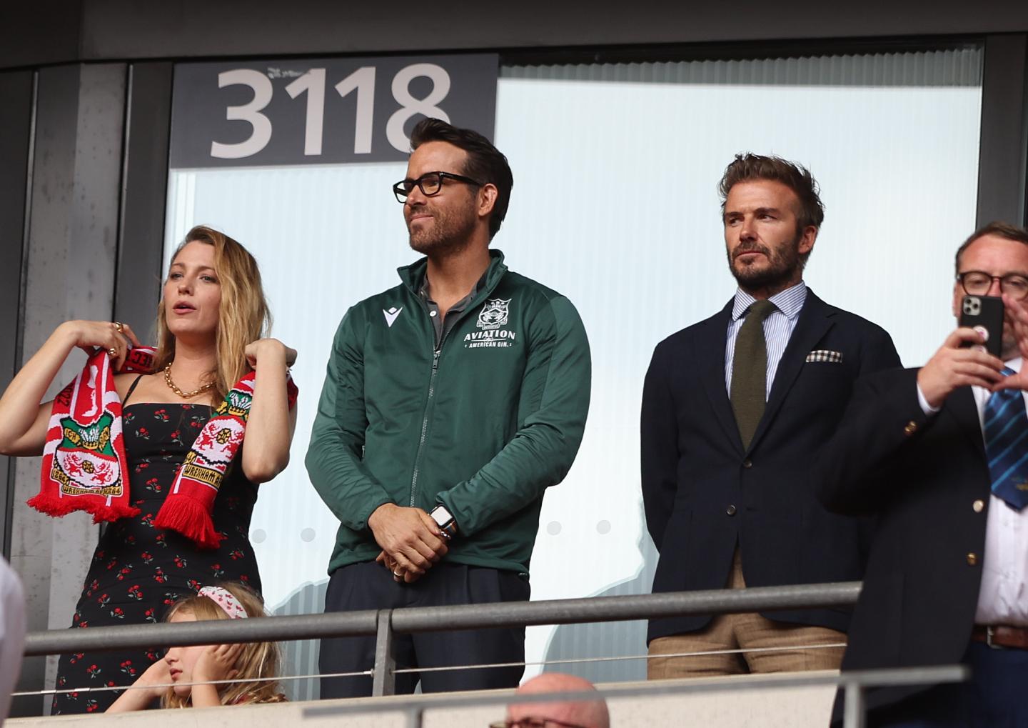 Blake Lively, Ryan Reynolds, David Beckham