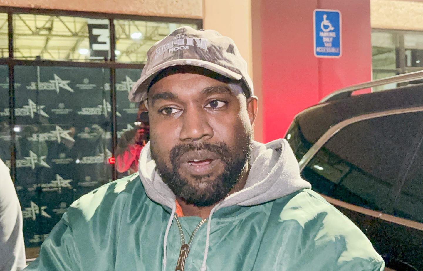 Kanye West aka Ye is seen on October 28, 2022 in Los Angeles, California