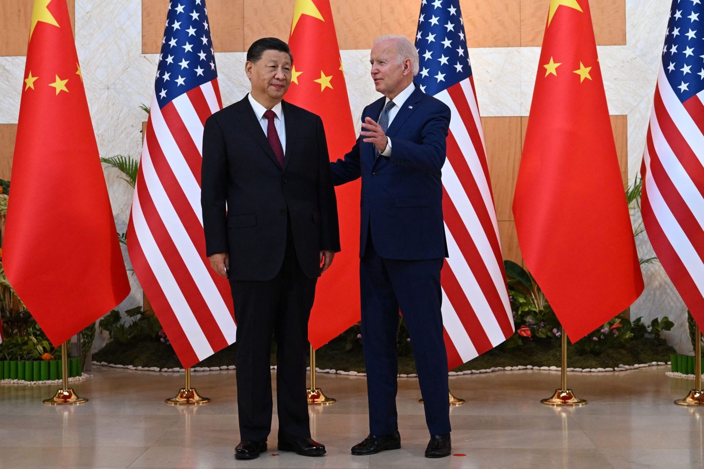 U.S. President Joe Biden and Chinese President Xi Jinping at the G20 Summit in Bali in November 2022.