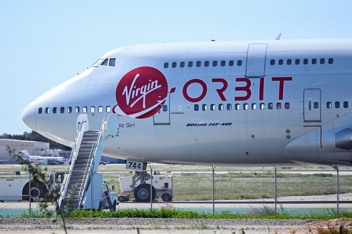 The Virgin Orbit "Cosmic Girl" - a modified Boeing Co. 747-400.