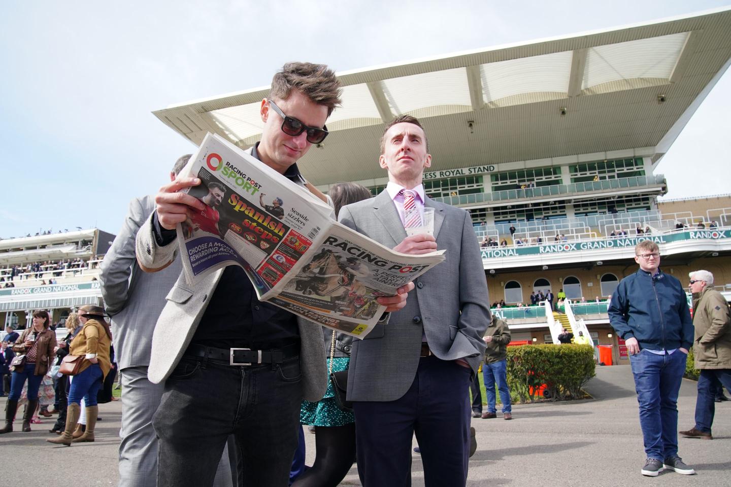 Bettors look to make money at a race track