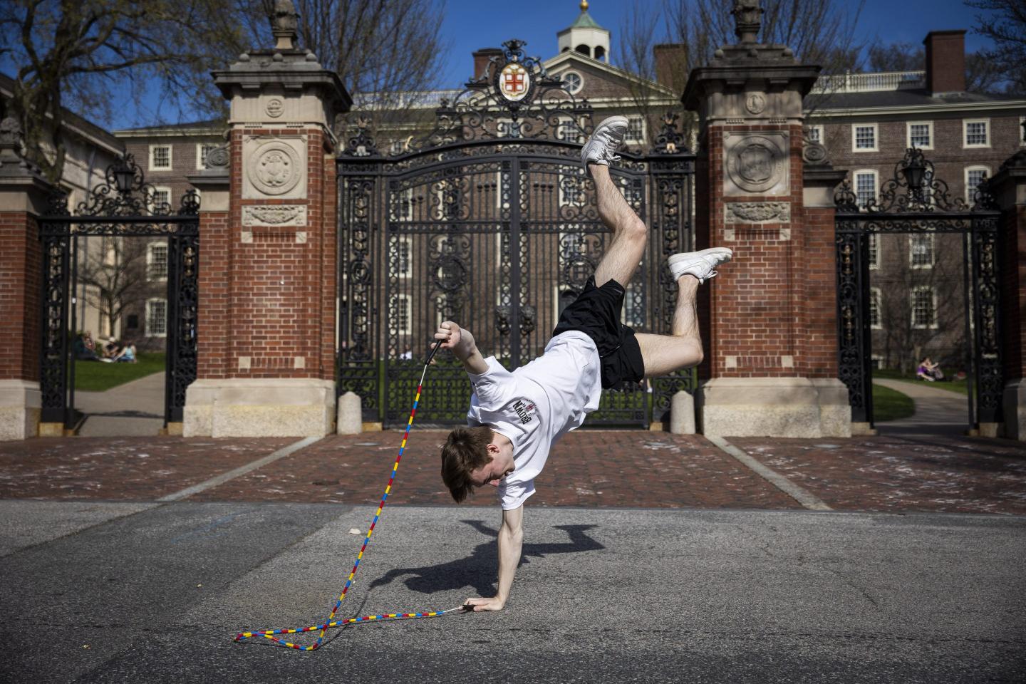 Brown student jumps rope