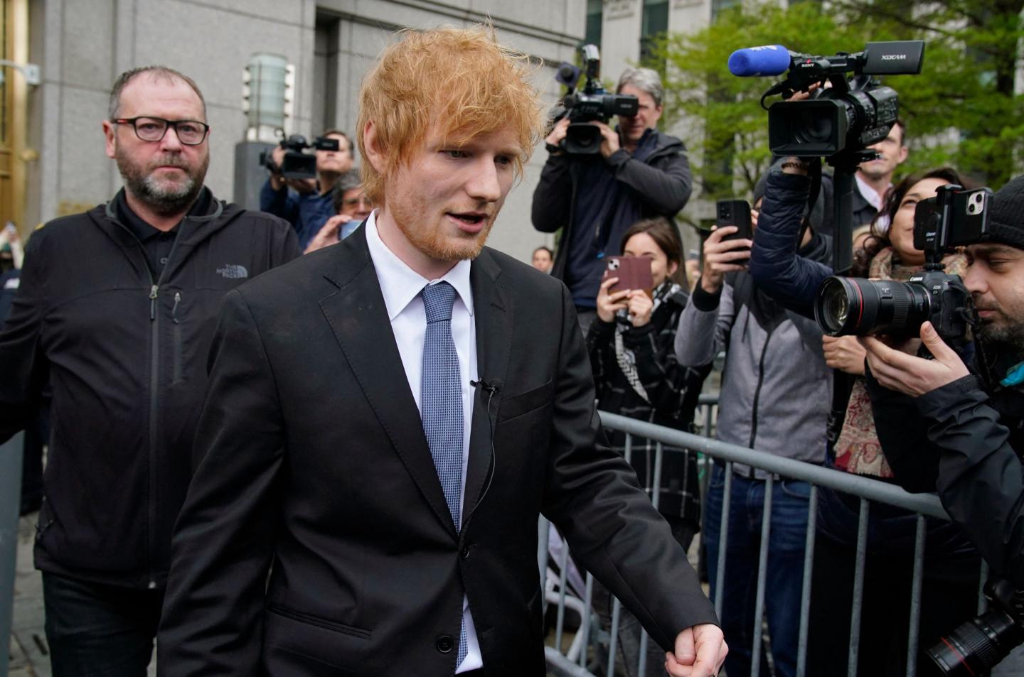 Ed Sheeran whispers ‘thank you’ to jury after it concludes that he didn’t steal Marvin Gaye’s classic ‘Let’s Get It On’