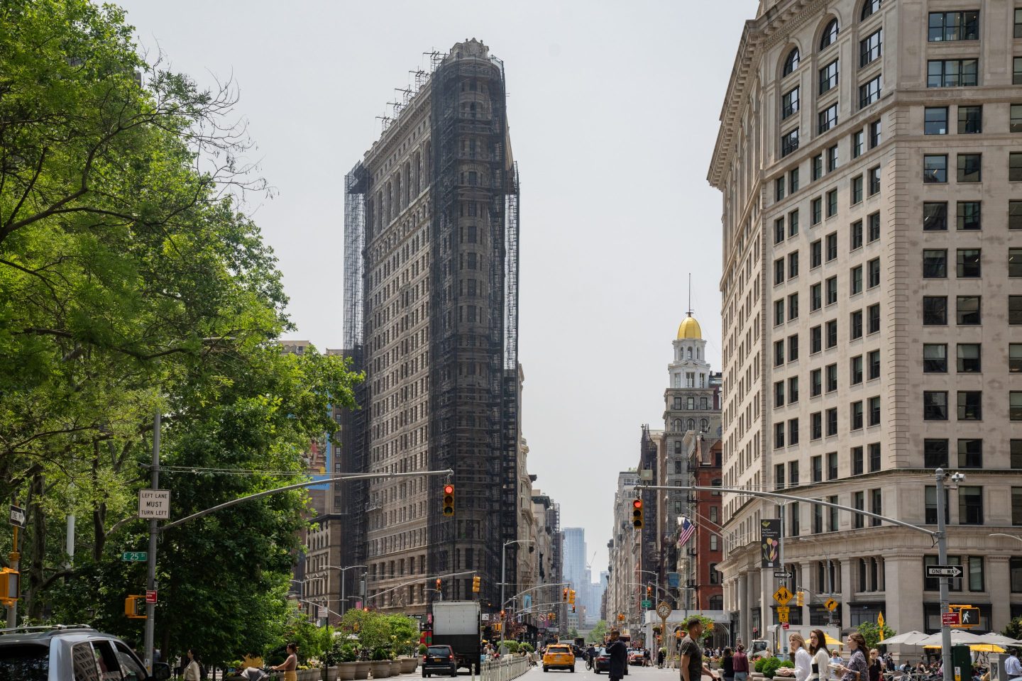 The Flatiron building in New York.
