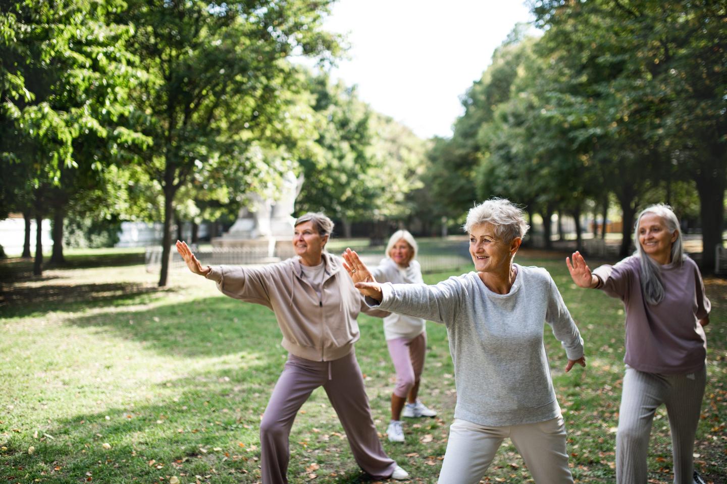 Tai chi is a gentle martial art that focuses on slow, controlled movements and shifting body weight. Research shows that it can improve balance, strength and flexibility in older adults.