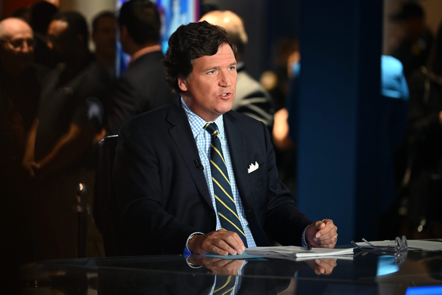 Tucker Carlson speaks during 2022 FOX Nation Patriot Awards