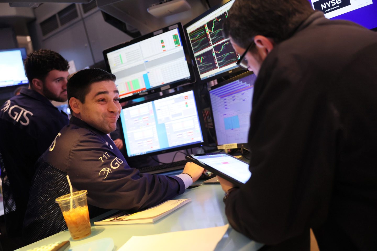 Traders at the New York Stock Exchange on March 22, 2023.