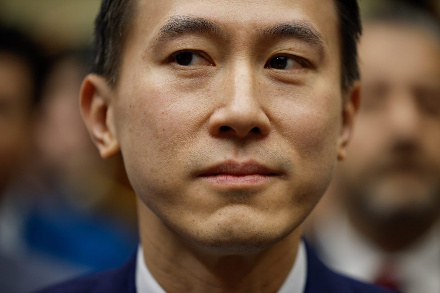 TikTok CEO Shou Zi Chew prepares to testify before U.S. lawmakers on March 23, 2023 in Washington, D.C.