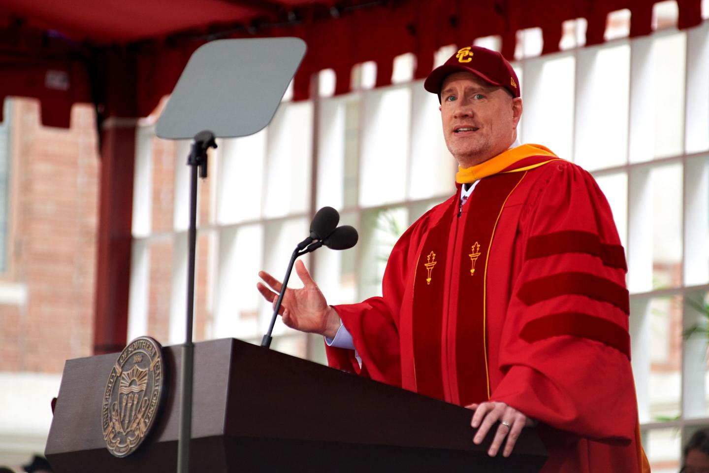 Kevin Feige delivers speech at University Of Southern California's 140th Commencement Ceremony at University of Southern California