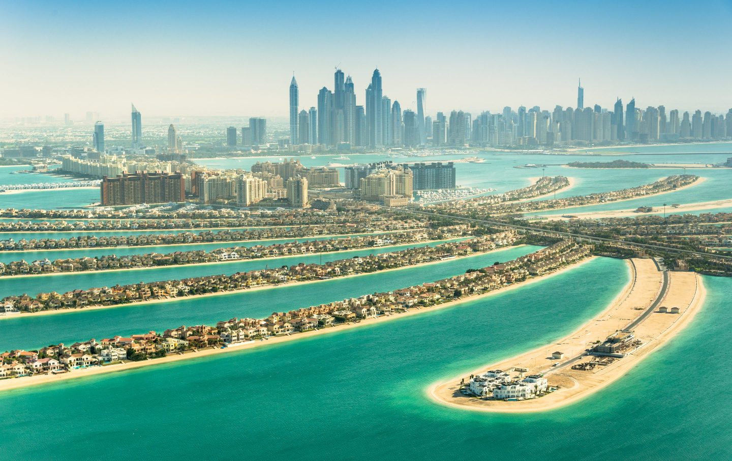 The Palm Jumeirah in Dubai, Dubai, United Arab Emirates