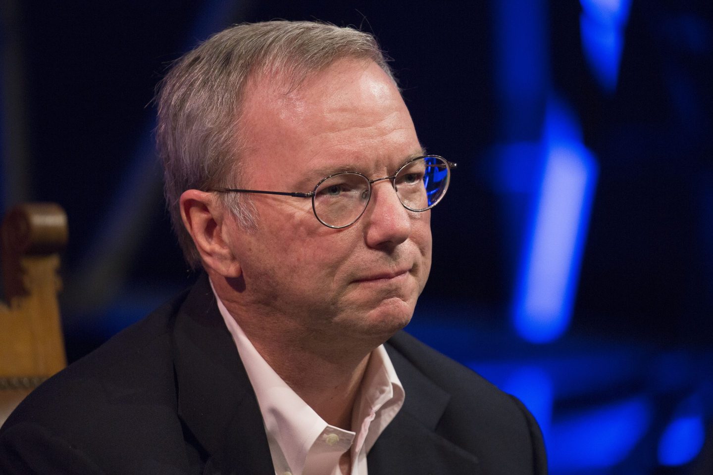 Former Google CEO and executive chairman Eric Schmidt, at the 2016 Startup Fest in the Netherlands.
