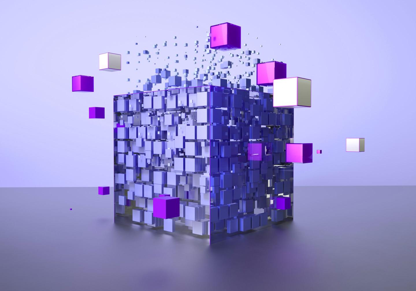 Abstract illustration of blockchain