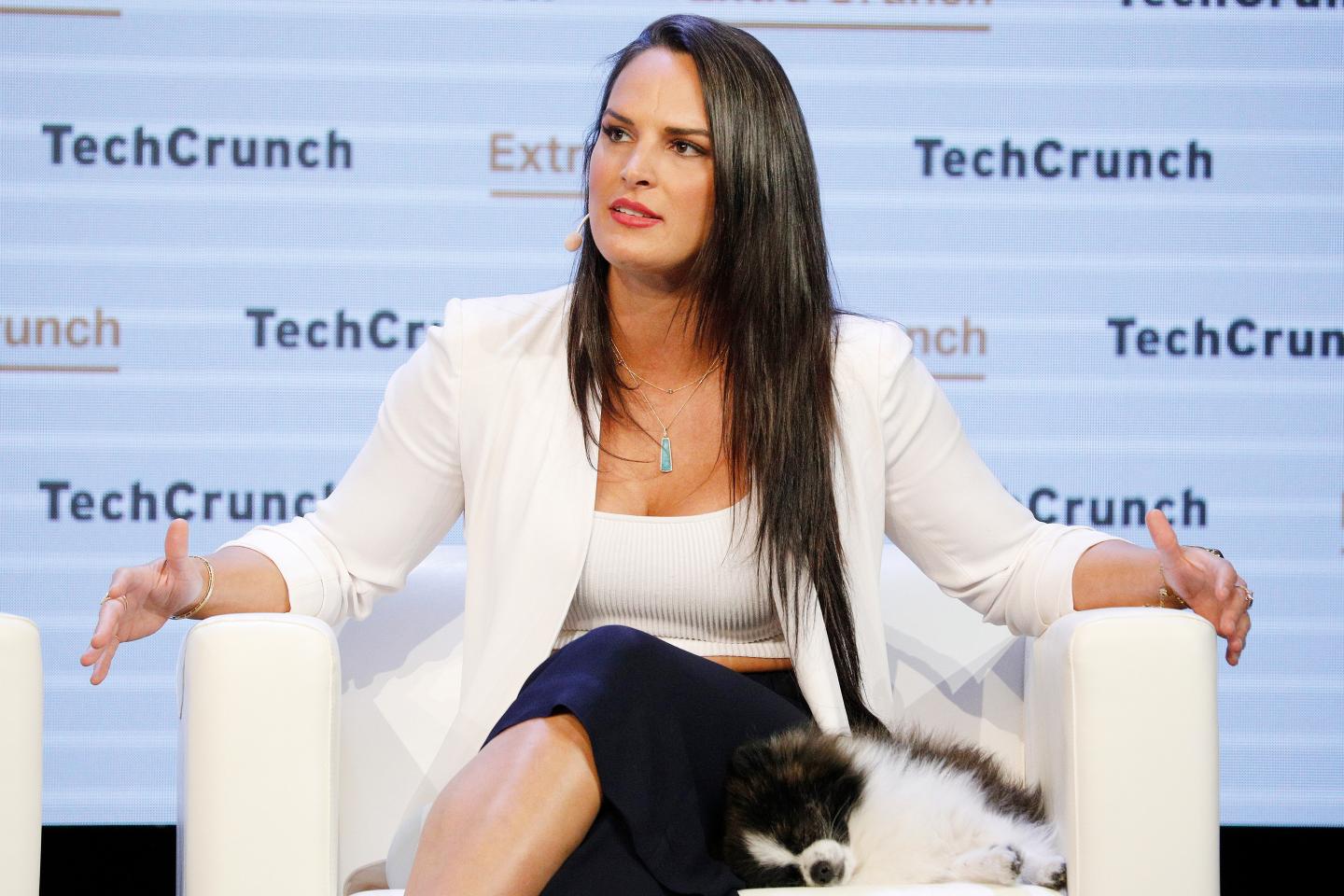 Lora Haddock DiCarlo spoke about her sex tech company at TechCrunch Disrupt in 2019 in San Francisco.